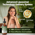 HOLLEGEND Liposomal Oregano Oil Liquid Drops Immune Support - 60ML - image 5