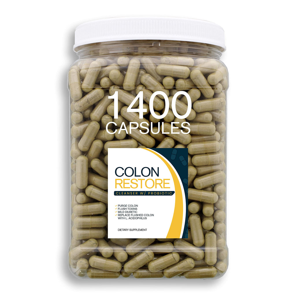 Bulk Buy Colon Restore 1400 Count Capsules - Cleanse & Probiotic
