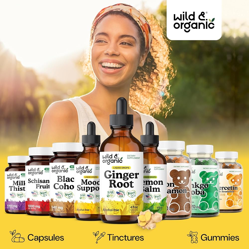 Wild & Organic Ginger Root Extract Drops Immune Support - 4 fl oz - image 5