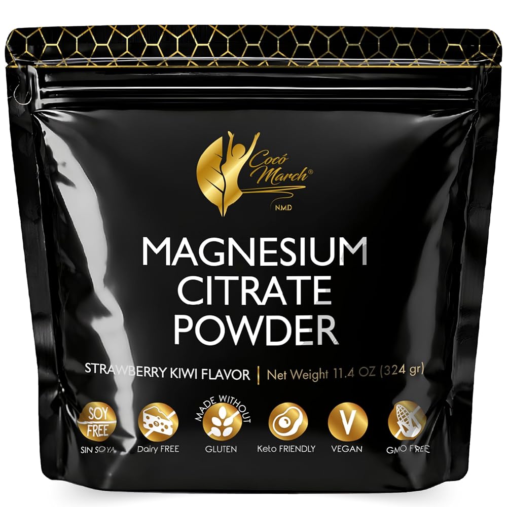 Cocó March N.M.D Magnesium Citrate Powder for Sleep & Relaxation - 45 Day Supply