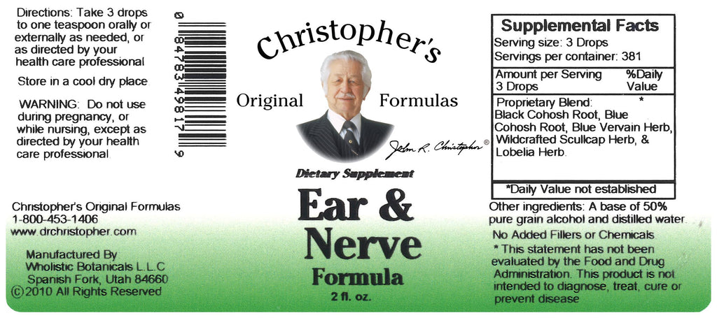 Christopher's Original Formulas Ear and Nerve Extract - 2 fl oz - image 5