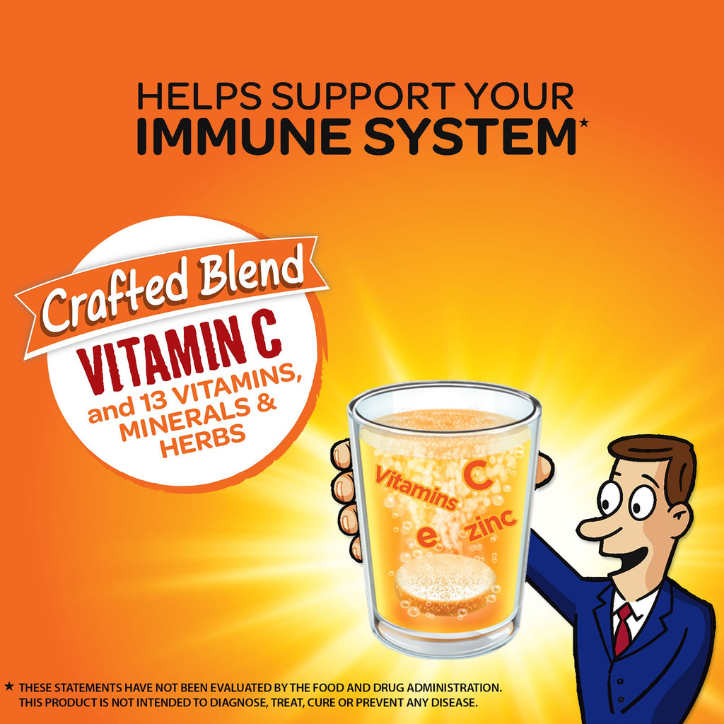 Airborne Zesty Orange Effervescent Tablets Immune Support - 40 Count - image 3