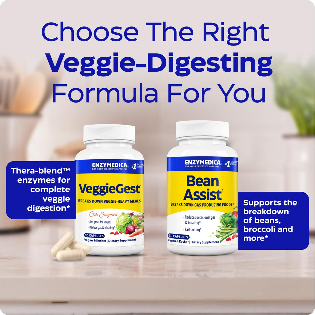 Enzymedica - VeggieGest - Ideal for Vegetarian, Vegan and Raw Diets
