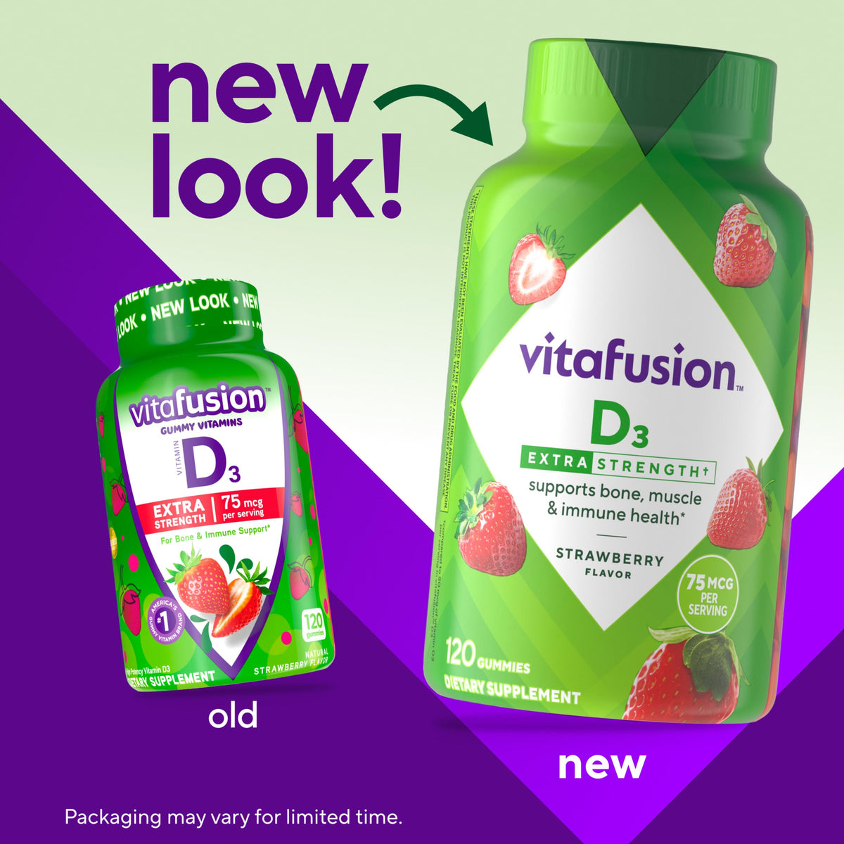 Vitafusion Vitamin D3 Gummies 3000 IU - 120 Count - image 2