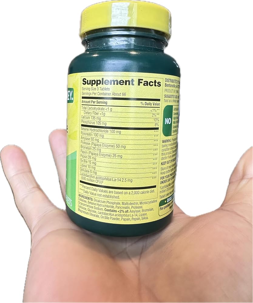 LightSpring Probiotic Multi-Enzyme Digestive Formula - 200 Tablets - image 3