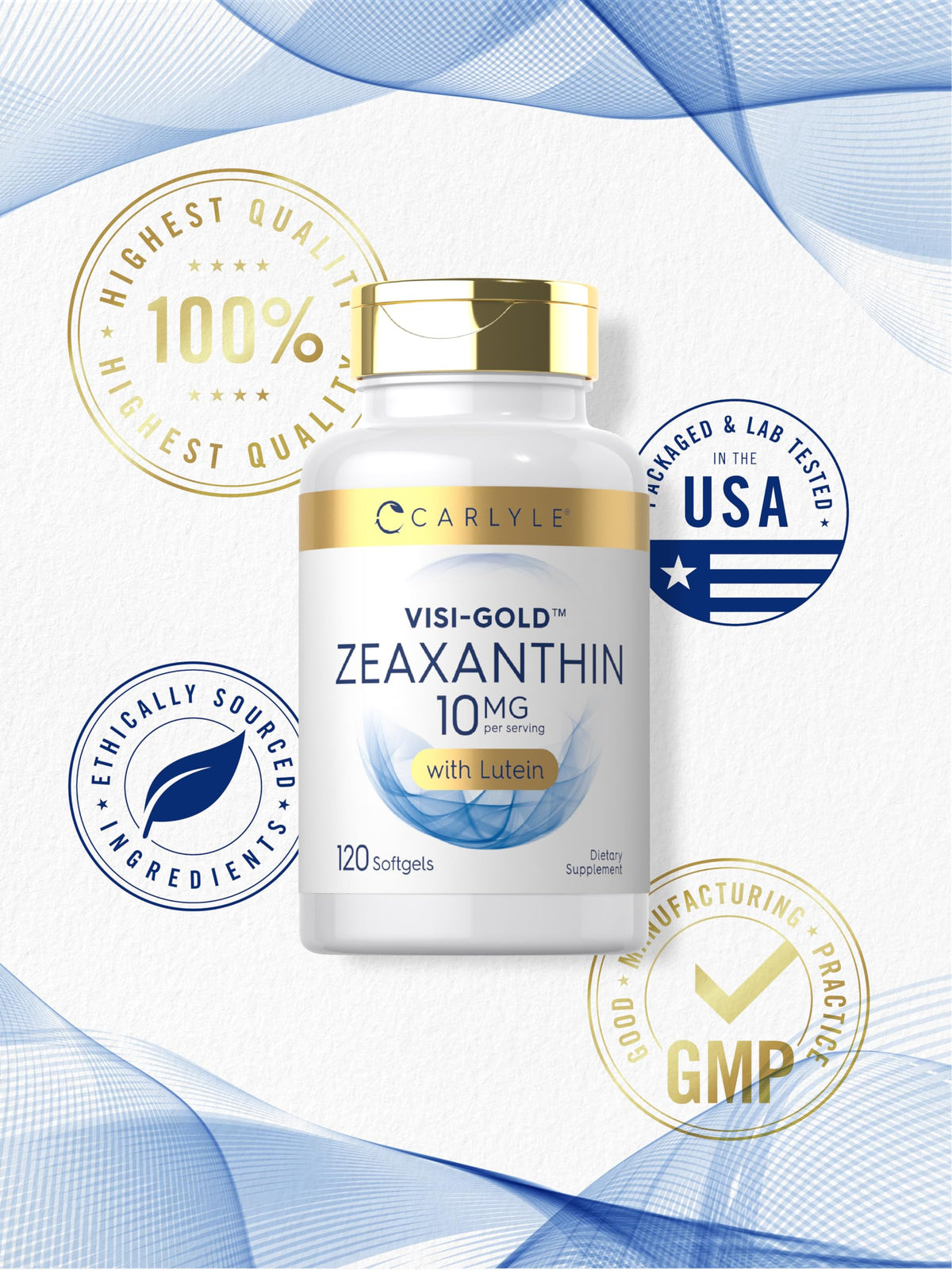 Carlyle Zeaxanthin 10mg Eye Health Support - 120 Softgels - image 6