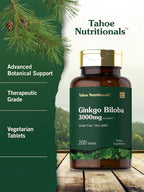 Carlyle Ginkgo Biloba Extra Strength - 200 Vegetarian Tablets - image 4