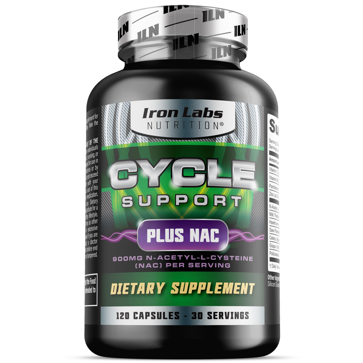 Iron Labs Nutrition Cycle Support Plus NAC - 120 Capsules
