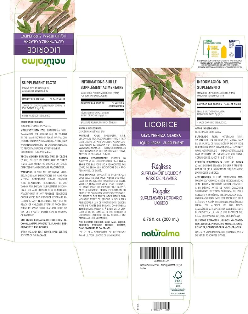 Naturalma Licorice Root Alcohol-Free Tincture - 6.76 fl oz - image 2
