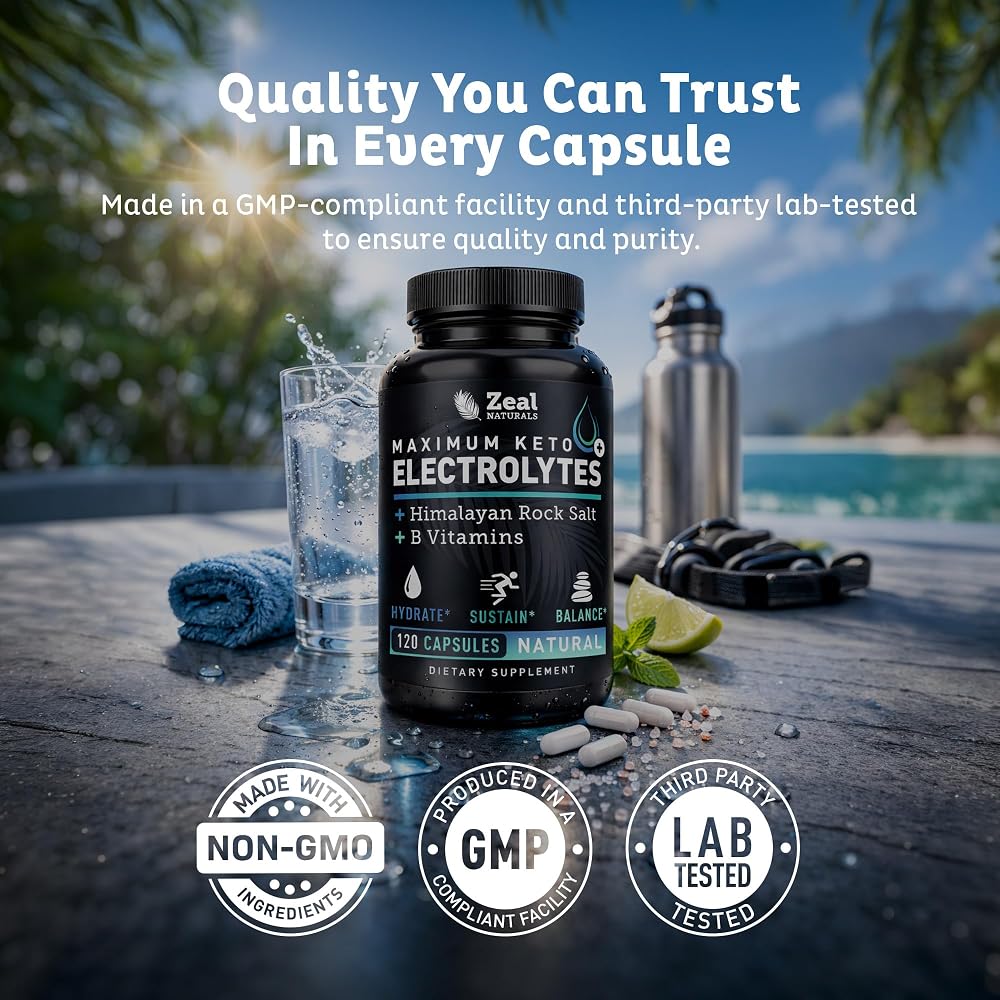 Zeal Naturals Keto Electrolyte Capsules - 120 Capsules - image 7