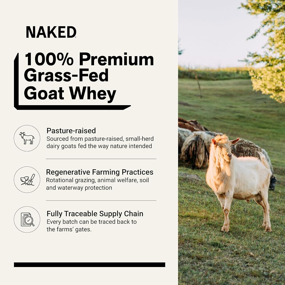 NAKED Goat Chocolate Protein Powder - 25 Servings - image 2