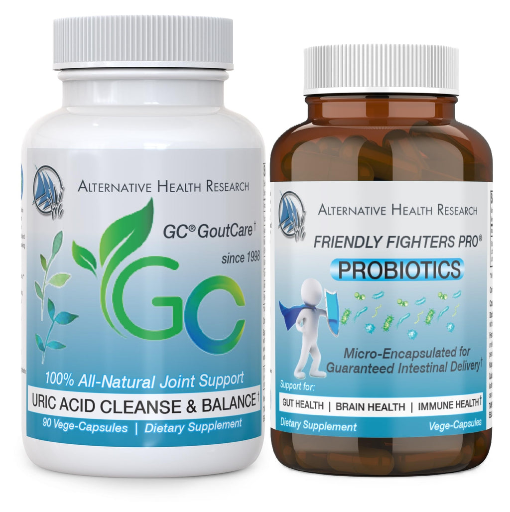 Alternative Health Research GC GoutCare & Friendly Fighters Probiotic