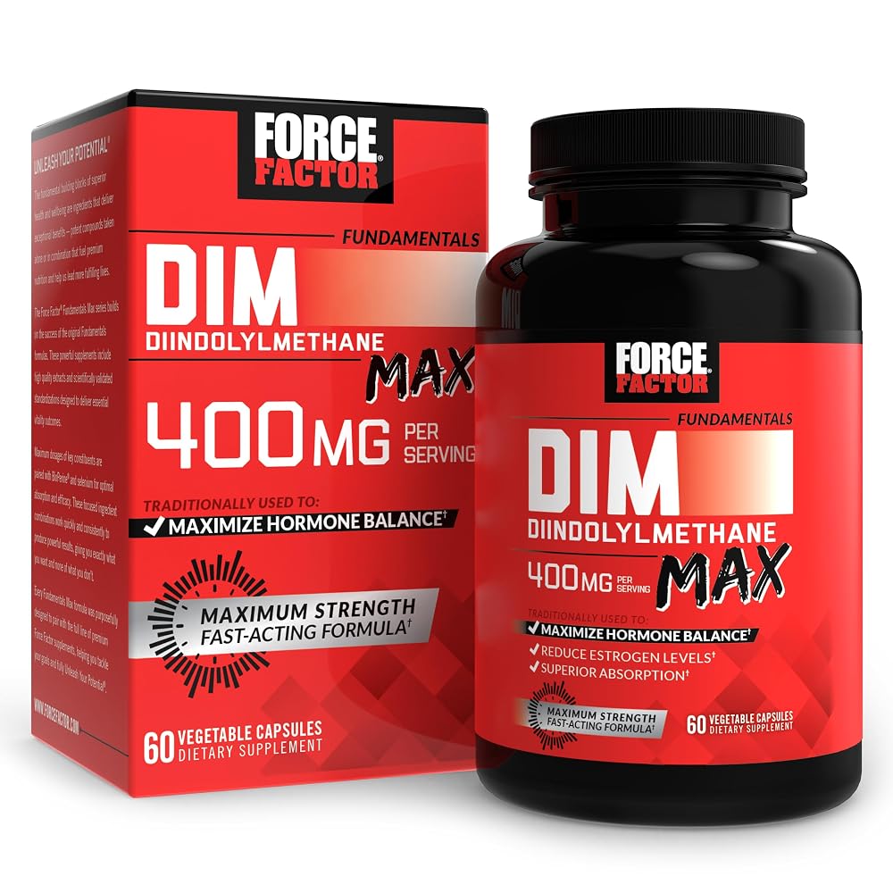 Force Factor DIM 400mg Hormone Balance - 60 Capsules