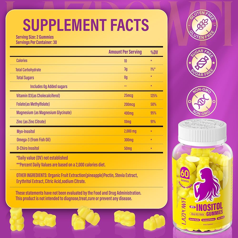 Lazpowfi Myo-Inositol & D-Chiro Inositol