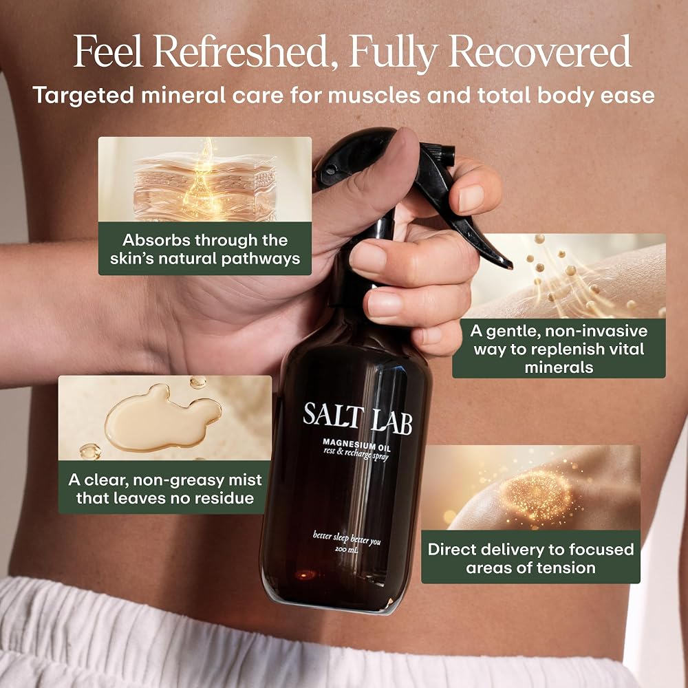 Salt Lab Magnesium Oil Spray for Sleep & Muscle Recovery - 6.8 Fl Oz - image 4