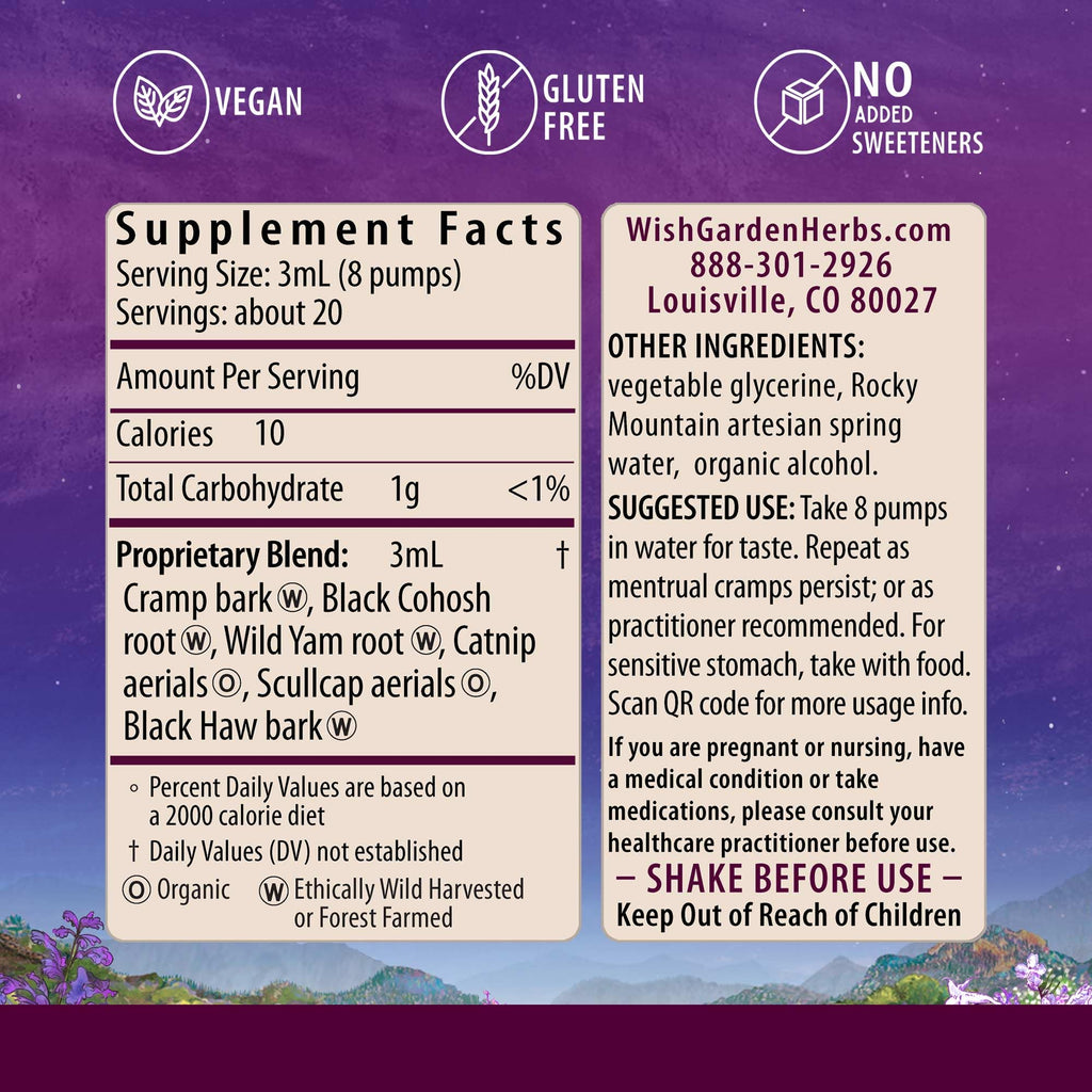 WishGarden Herbs Cramp Release Menstrual Tincture - 2 Fl Oz - image 2