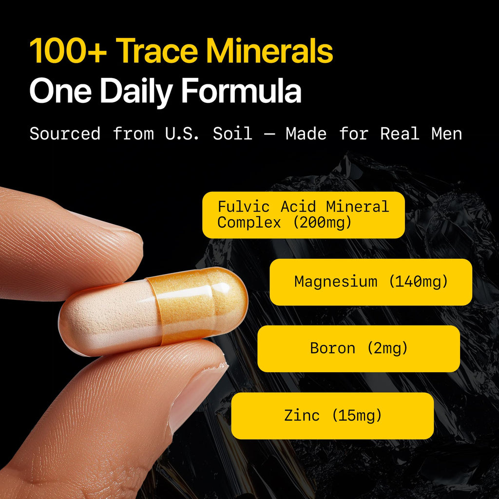 Menerals Testosterone Booster Trace Minerals - 60 Capsules - image 4