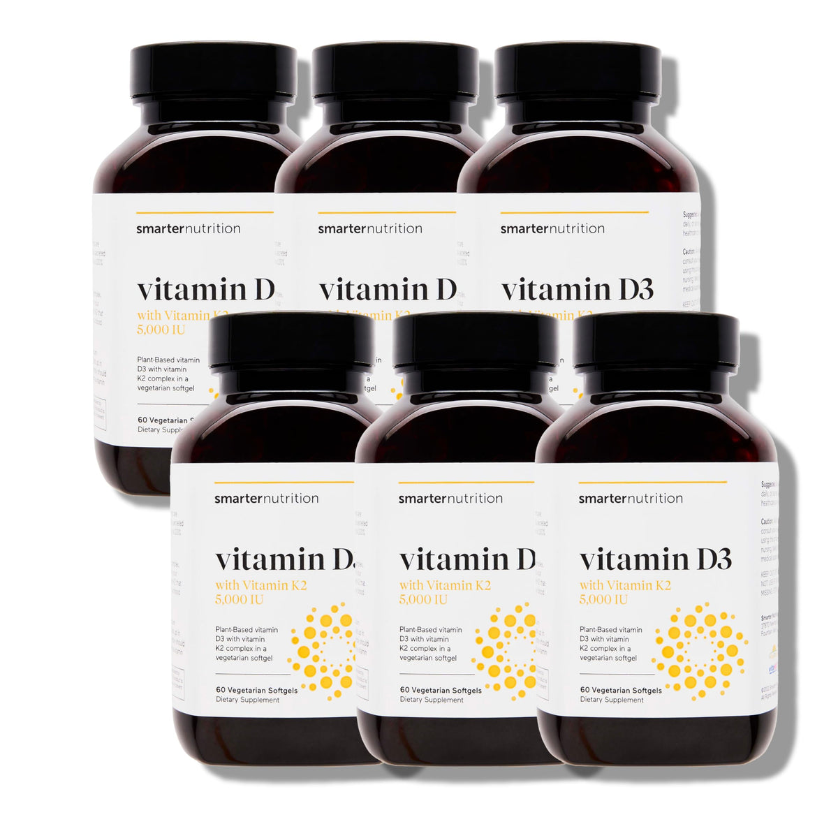 SMARTERNUTRITION Plant-Based Vitamin D3 with Vegan K2-5000 IU