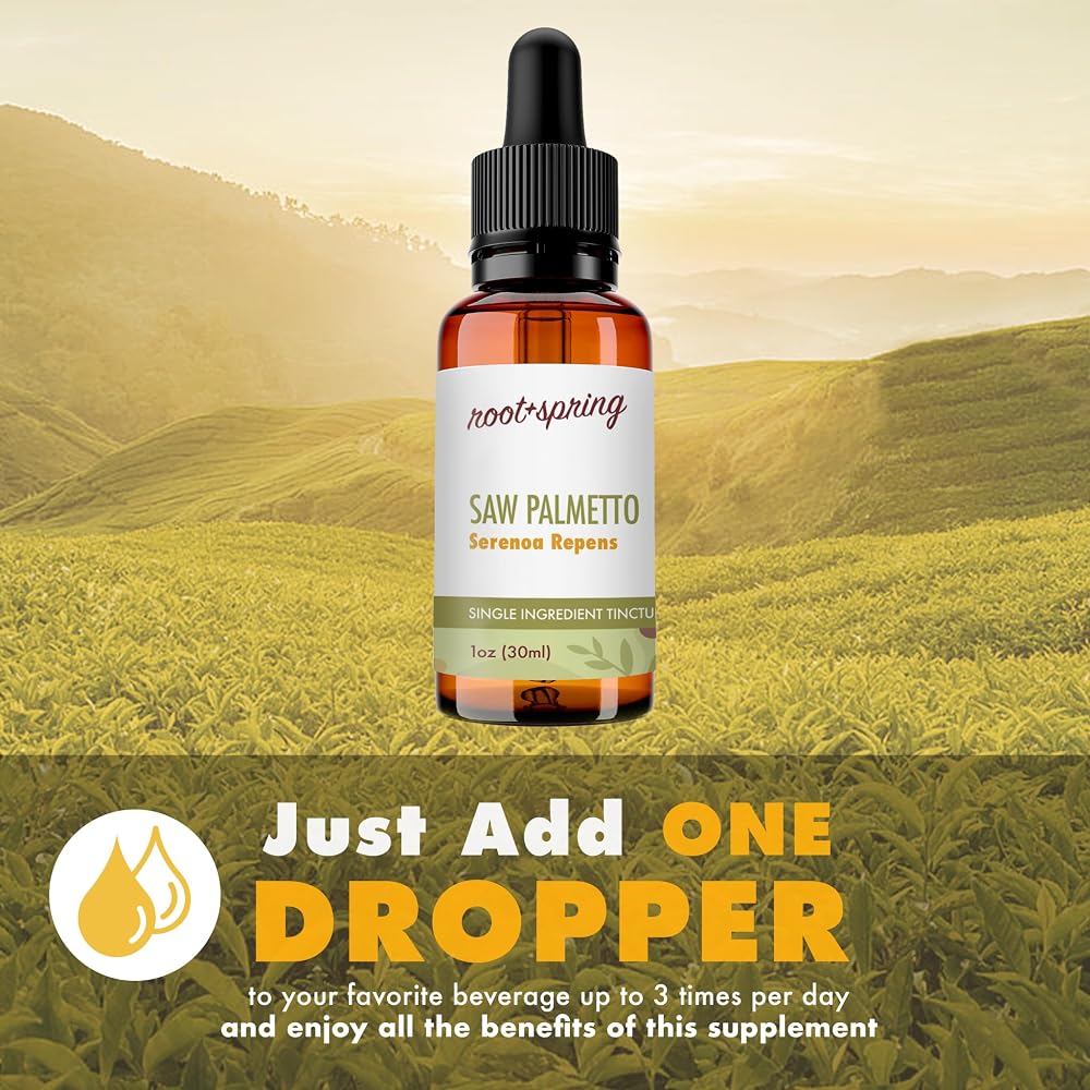 root + spring Saw Palmetto Berry Herbal Tincture - 1 fl oz - image 3