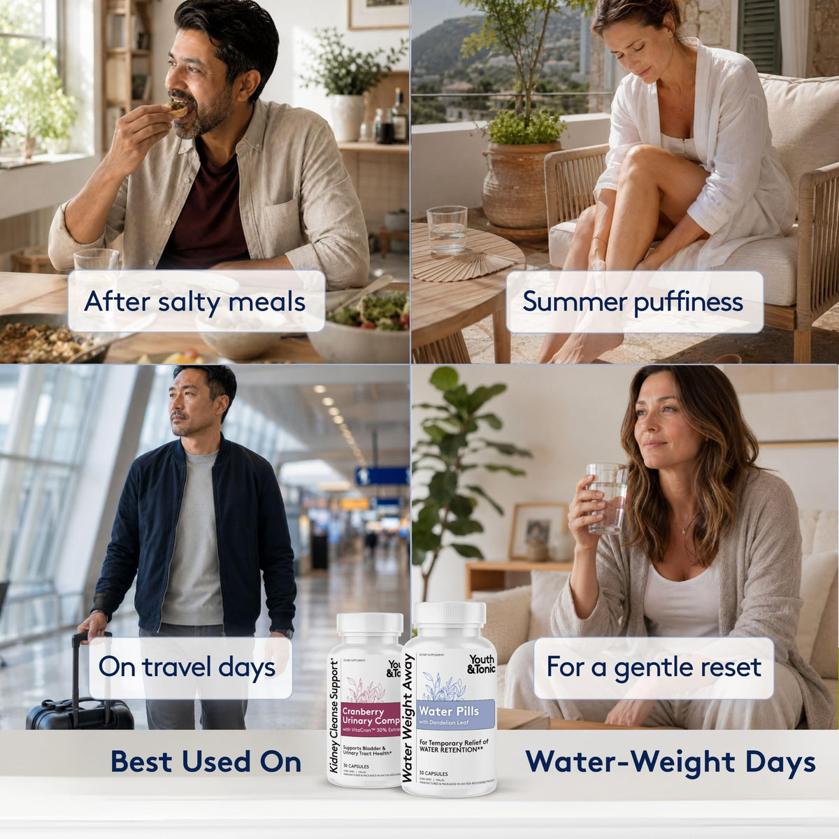 Youth & Tonic Water Retention Pills & Kidney Cleanse Detox - image 5