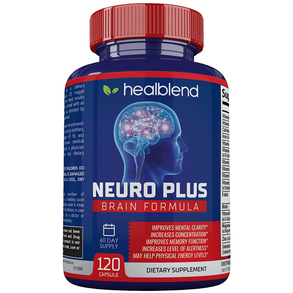 healblend Neuro Plus Brain & Focus Formula - Nootropic Brain Booster