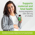 Nested Naturals Choline Bitartrate 500mg Cognitive Support - 90 Vegan Capsules - image 5