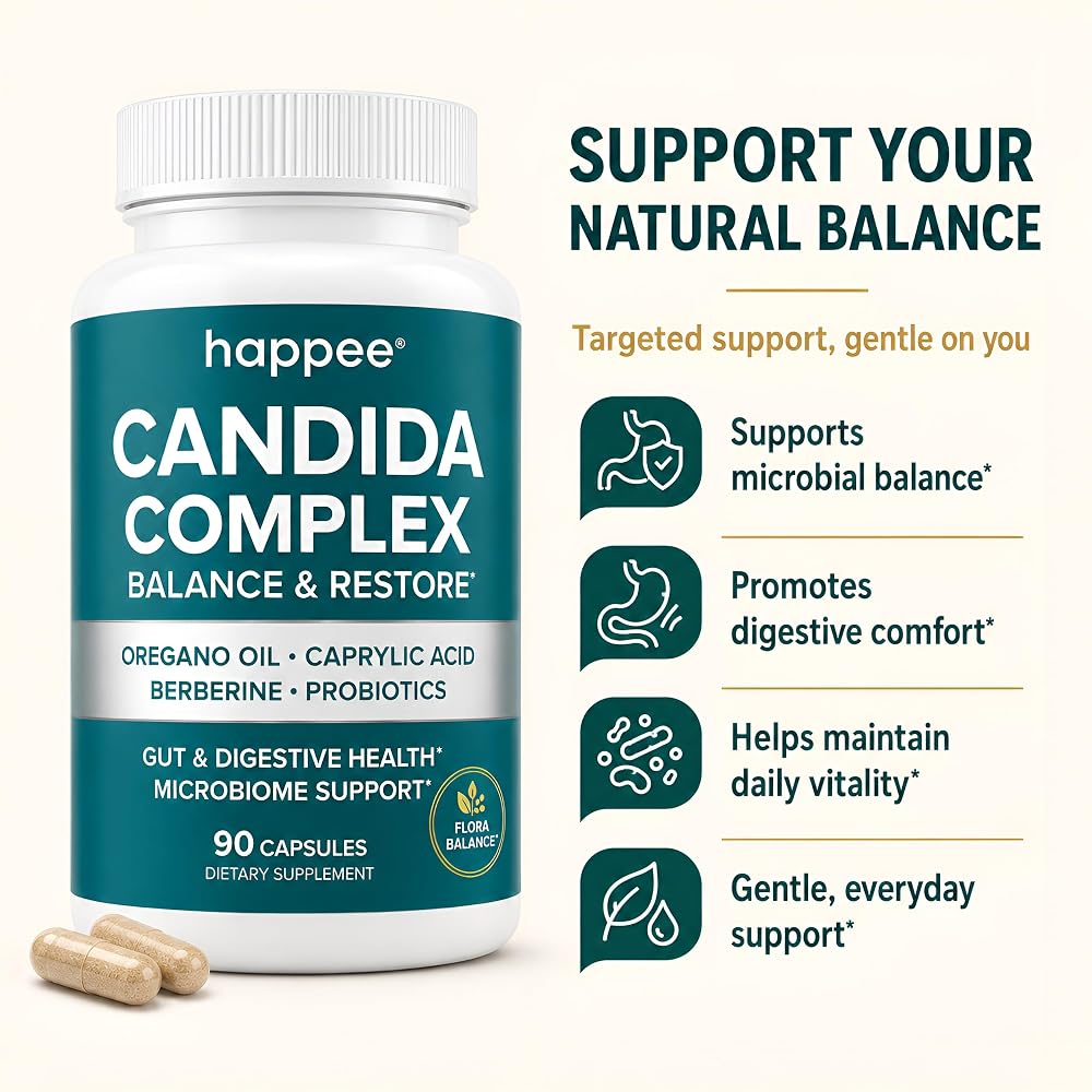 Happee Candida Cleanse Detox Supplement