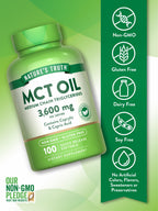 Nature's Truth MCT Oil Pills 3600mg Keto Friendly - 100 Softgels - image 3