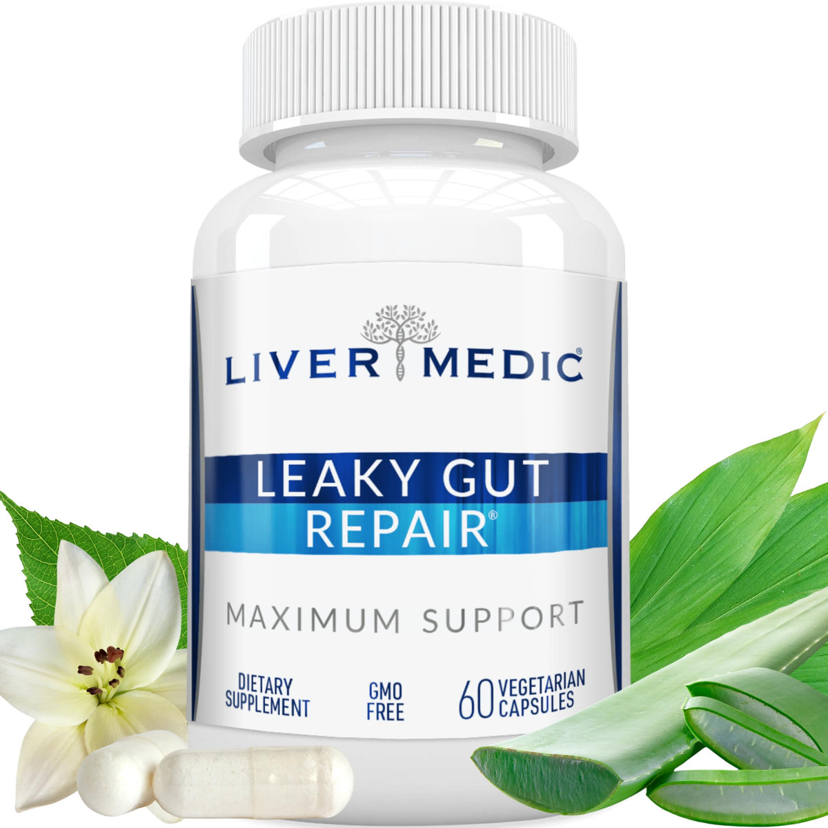 Liver Medic Leaky Gut Repair Supplement - 60 Capsules