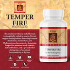 Kan Herb Temper-Fire Herbal Blend - 120 Tablets - image 2