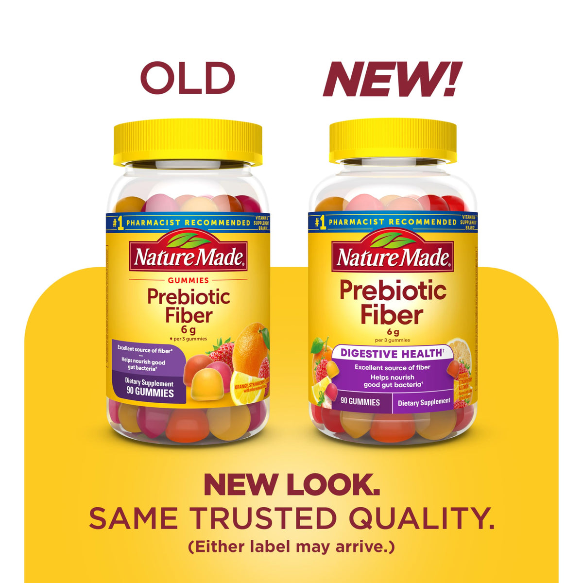 Nature Made Prebiotic Fiber Gummies for Adults and Kids - 90 Gummies - image 2