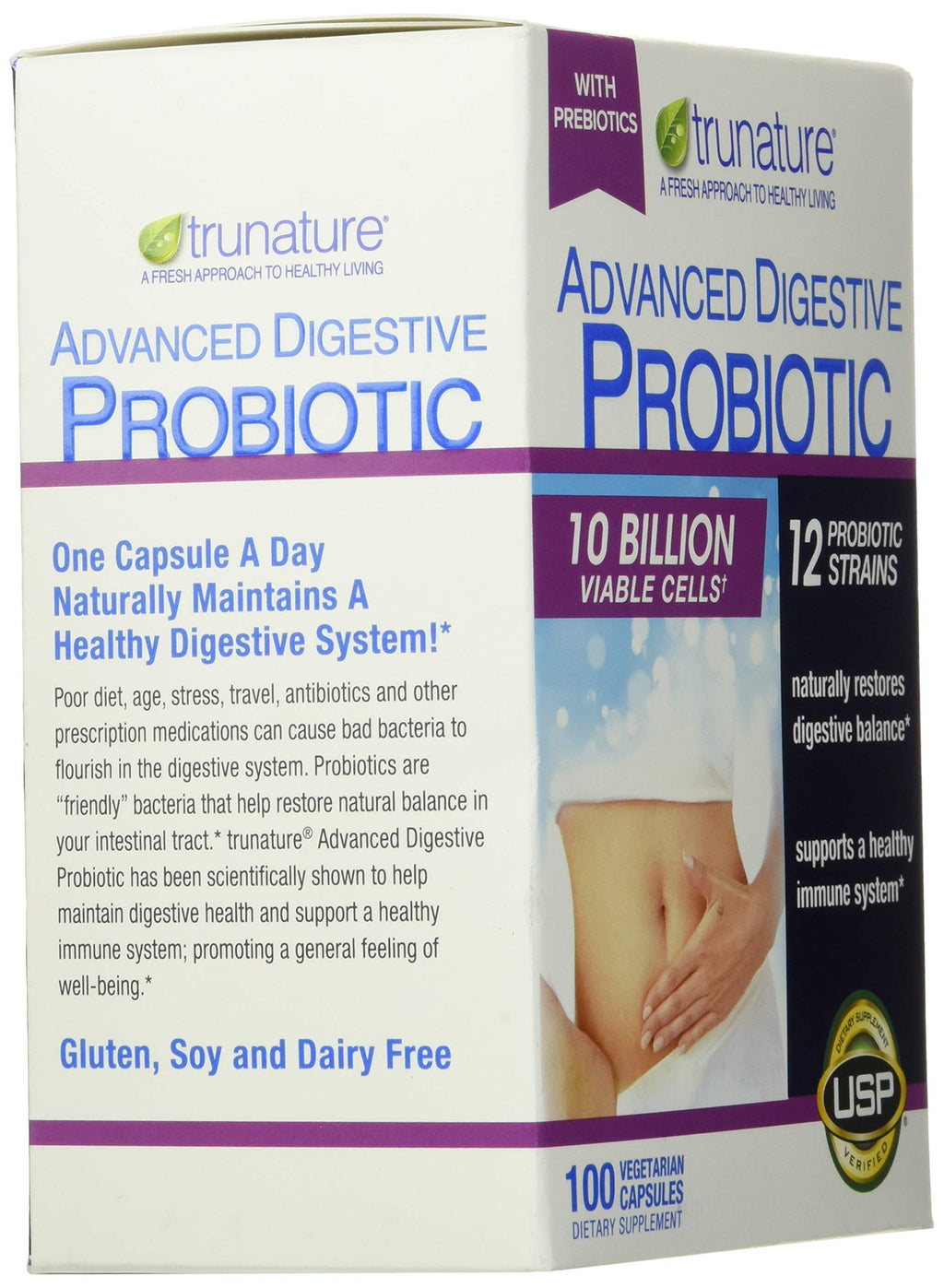 TruNature Advanced Digestive Probiotic - 100 Capsules - image 6