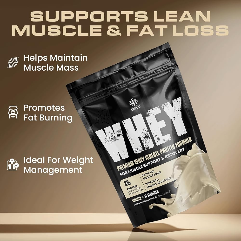 Swole AF Whey Isolate Protein Powder for Muscle Support - 31 Servings - image 7
