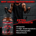Agobi Testosterone Support with Ashwagandha & Tribulus - 60 Vegan Capsules - image 5