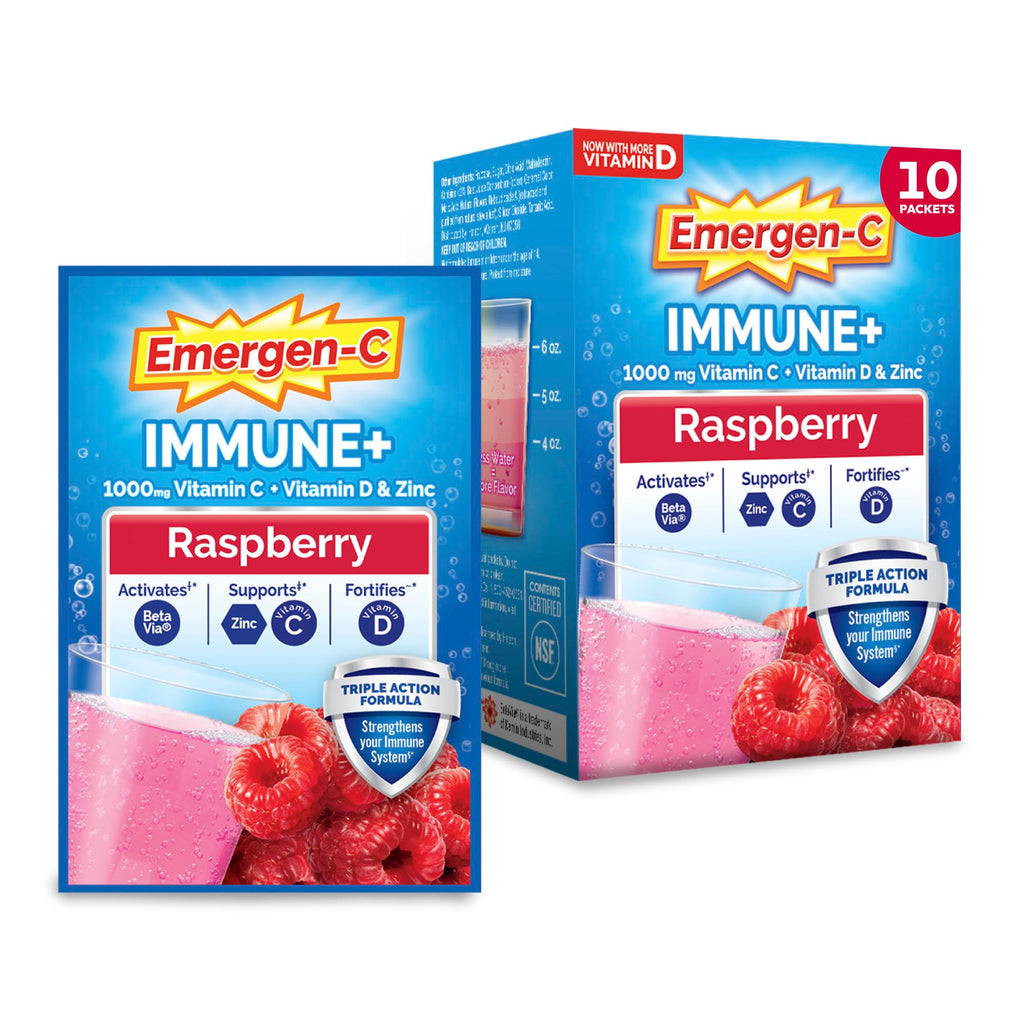 Emergen-C Immune+ 1000mg Vitamin C Powder Immune Support - 30 Count