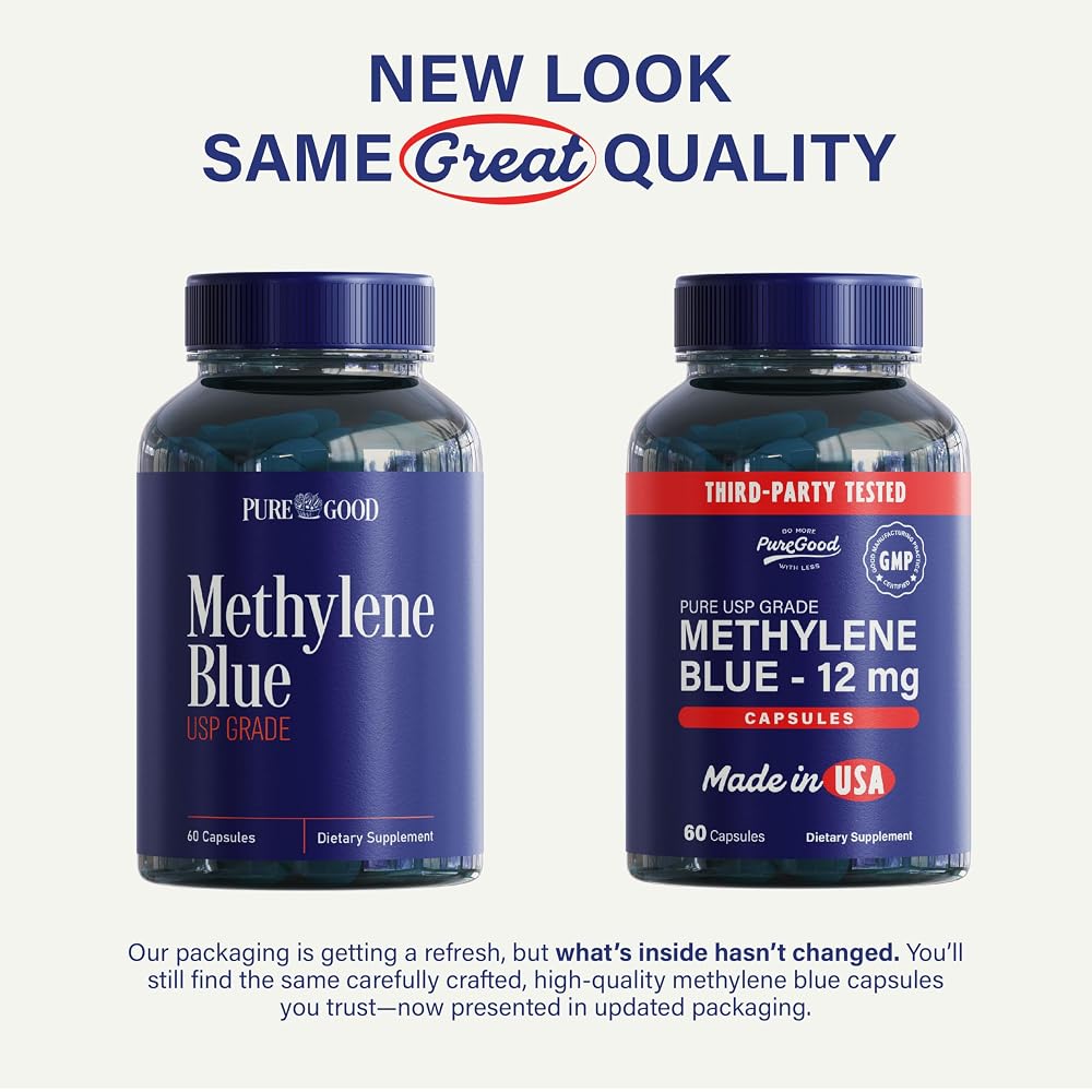 PureGood Methylene Blue 12 mg - 60 Capsules - image 2