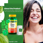 LightSpring Zinc Dietary Supplement 50 mg - 200 Caplets - image 4