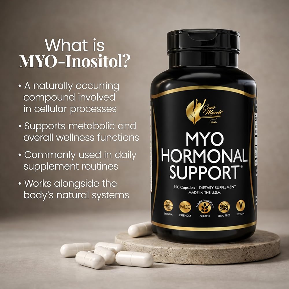 Cocó March N.M.D Myo-Inositol Hormonal Support for Women - 120 Capsules - image 4