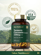 Tahoe Nutritionals Turmeric Curcumin Supplement - 150 Capsules - image 6