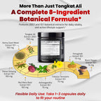 VEGATOT 8 in 1 Tongkat Ali with Maca Root & Panax Ginseng - 90 Capsules - image 3
