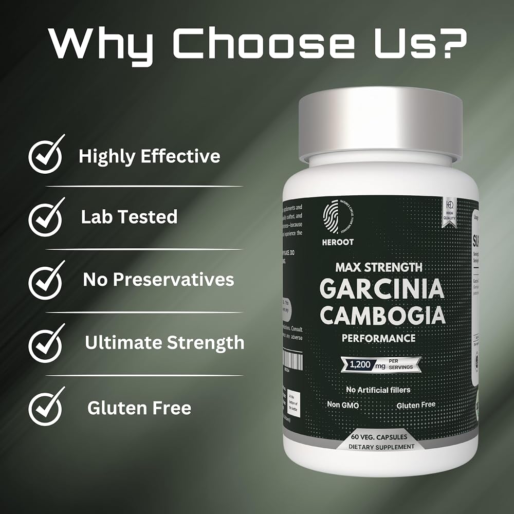 Heroot Garcinia Cambogia 500mg - 60 Capsules - image 7