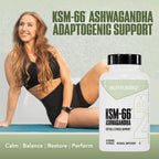 NutraBio Ashwagandha KSM-66 600 MG for Stress & Mood - 60 Capsules - image 2