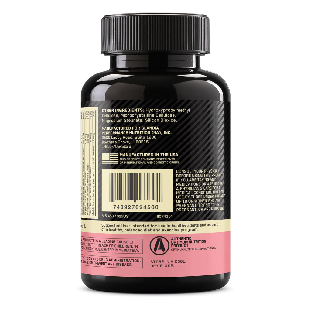 Optimum Nutrition Opti-Women Daily Multivitamin - 120 Capsules - image 7