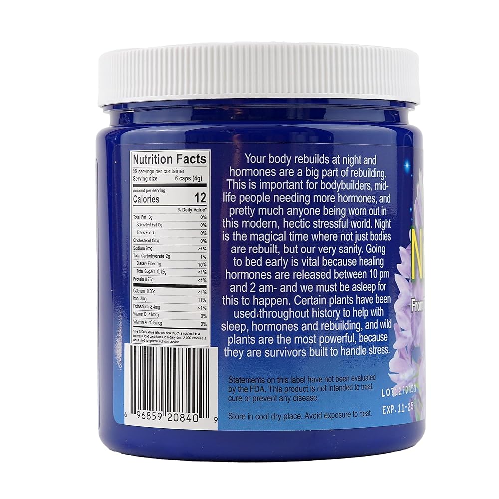 Wild Force Night Rebuild Capsules Nighttime Herbal Formula - 350 Count - image 4