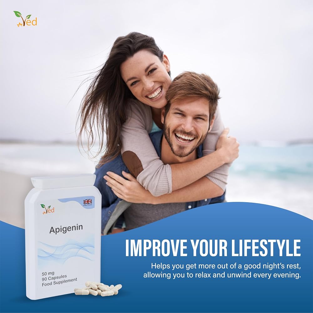 Ved Apigenin 50mg Sleep & Relaxation Support - 90 Capsules - image 6