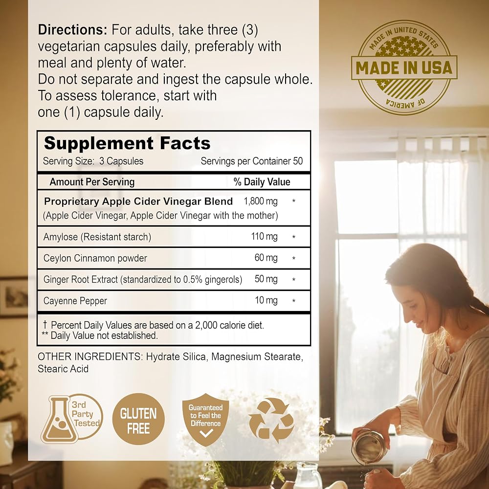 NANOWELL Apple Cider Vinegar Max with The Mother - Detox & Wellness