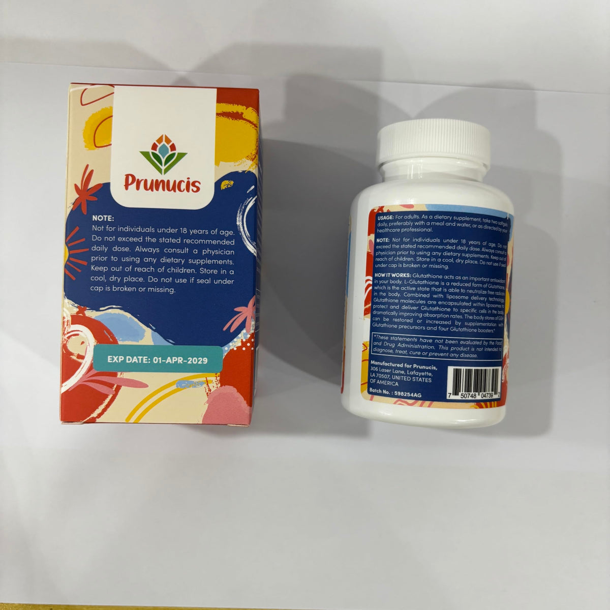 Prunucis Liposomal Glutathione, Pure Reduced L-Glutathione