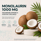 Eleva Nutrition Monolaurin 1000mg Capsules with BioPerine - 240 Count - image 2