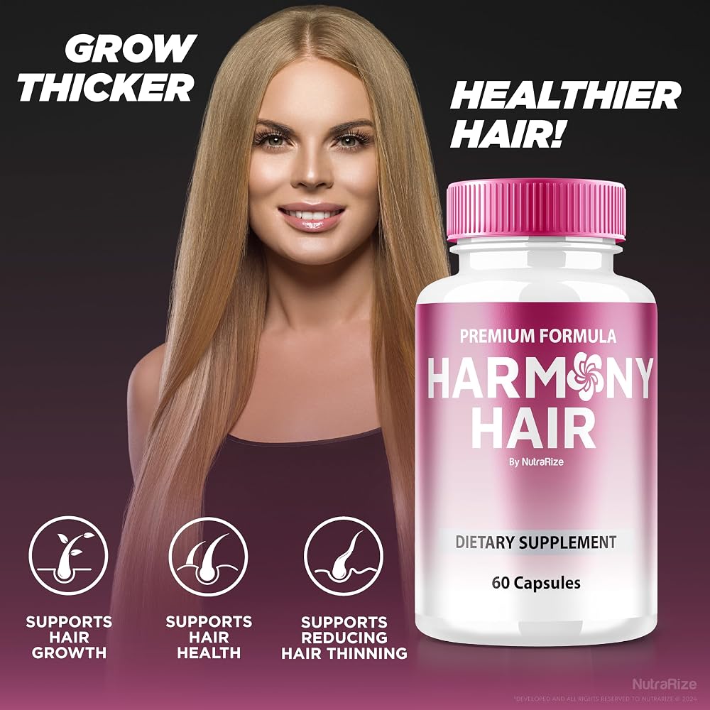 NutraRize Harmony Hair Capsules for Healthy Hair - 60 Capsules - image 4
