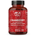 Love You Cranberry 60:1 Extract + Apple Cider Vinegar - 120 Vegan Capsules